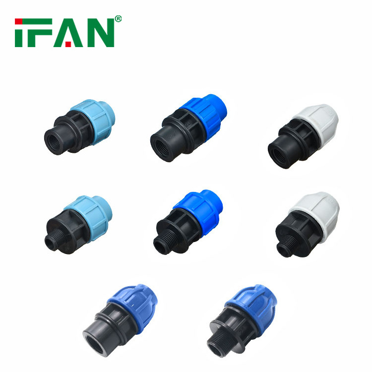 IFAN Factory Direct Sales HDPE Fittings 20mm-110mm PP Compression Pipe Fittings