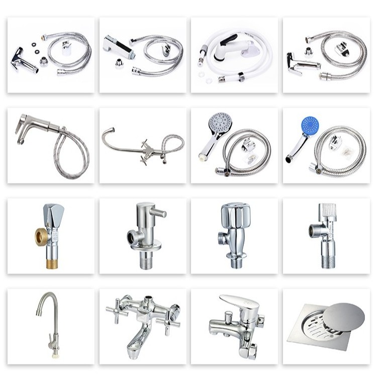 Handheld Bidet Sprayer Toilet Stainless Steel Adjustable Pressure Bidet Faucet Diaper Sprayer Set with Hose Attachment