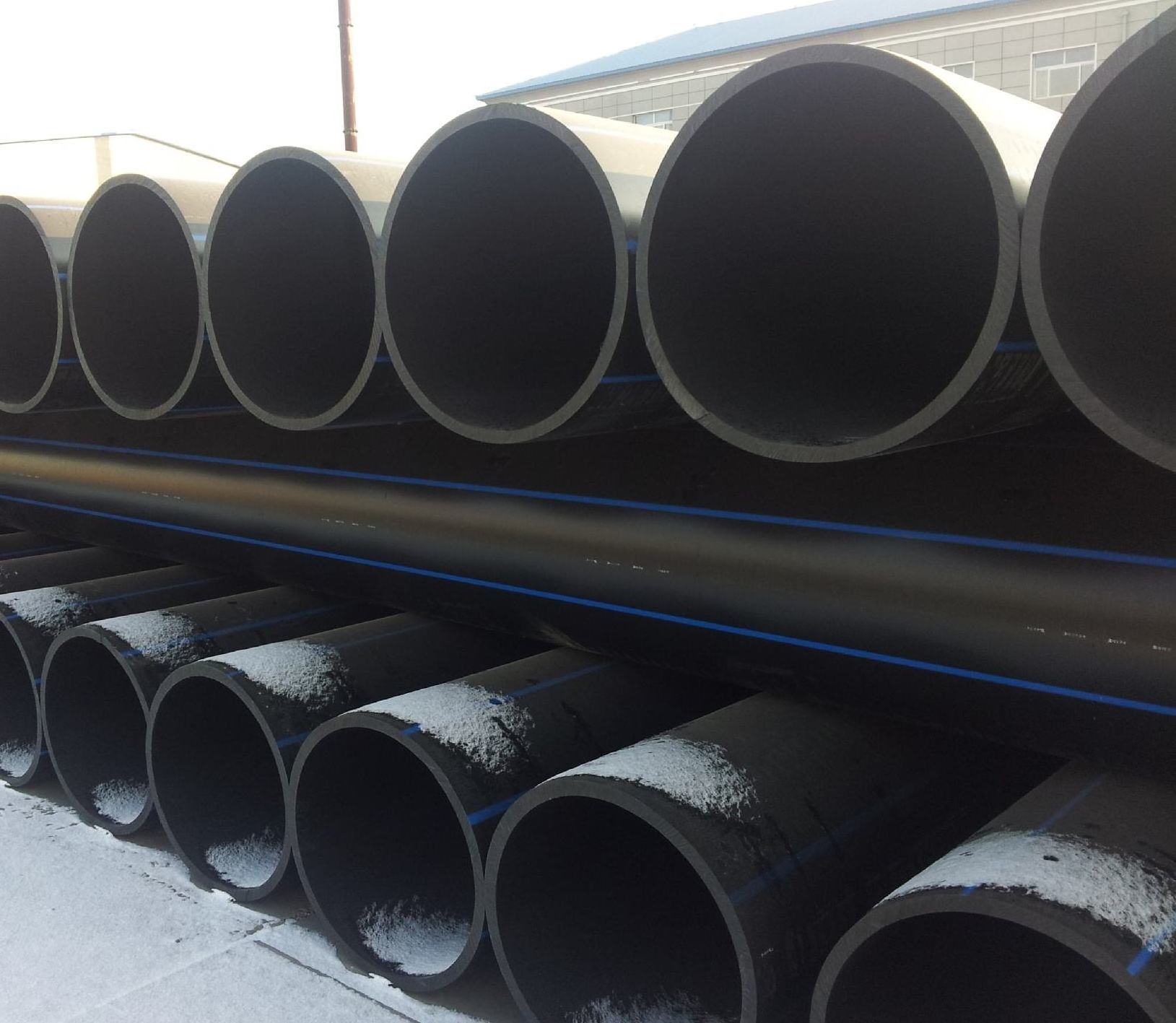 IFAN Factory Hot Sale Low Price Black Blue Color PN5 - PN16 PE100 Plastic Water Pipe PP PE HDPE Pipe