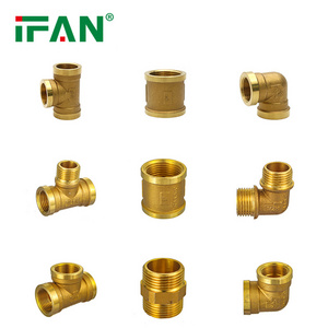 IFAN China Brass Factory PEX Pipe Plumbing Fitting CE OEM 1/2" - 2" Brass Fitting