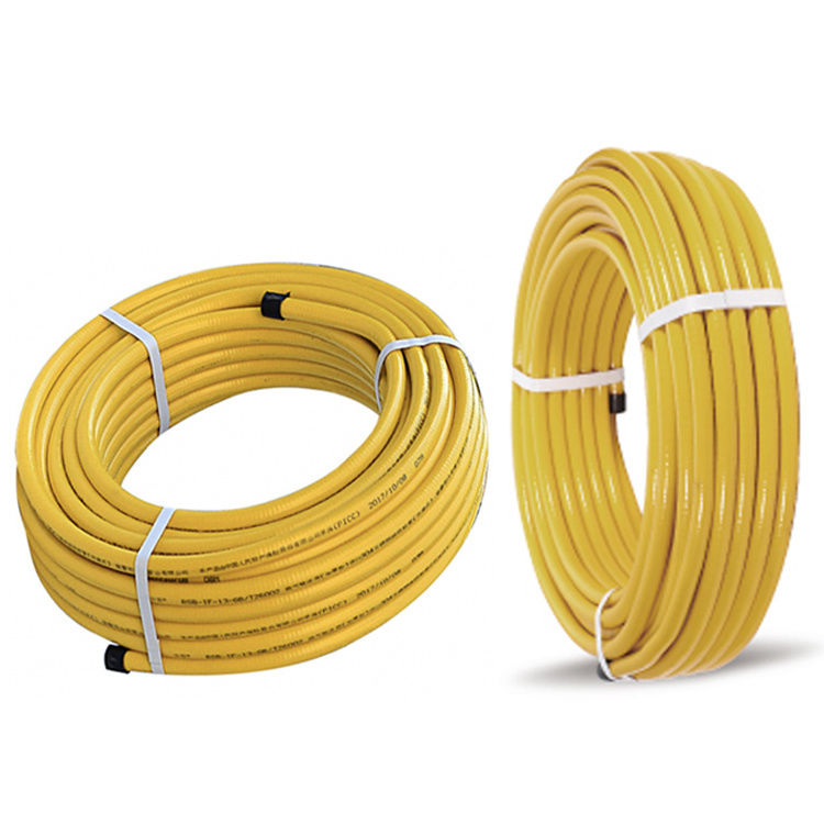 China Factory Yellow Plastic Al Pipe Gas Multilayer Pex Pipe Tube Hose Plumbing Pex Gas Pipe