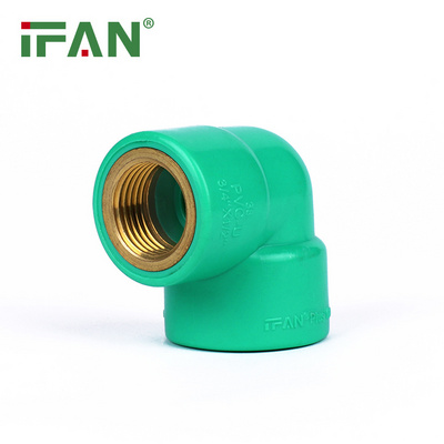 IFAN Wholesale Equal Reducing UPVC Elbow Fitting BST PVC Pipe And Fittings With Brass