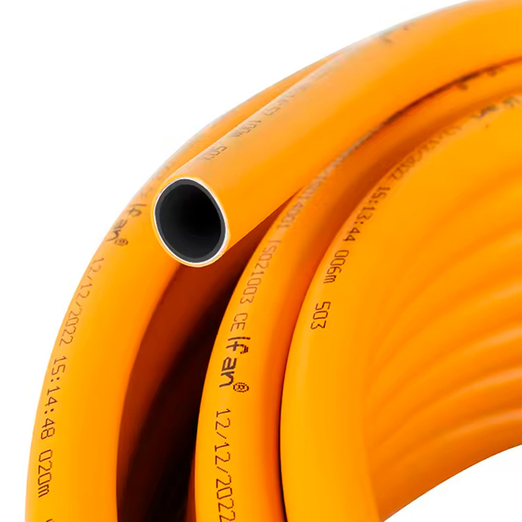 China Factory Yellow Plastic Al Pipe Gas Multilayer Pex Pipe Tube Hose Plumbing Pex Gas Pipe