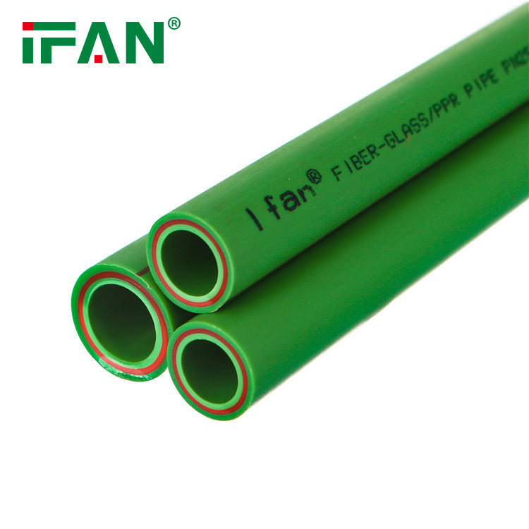 IFAN Plastic Pipe Factory Polypropylene PPR Pipe 20MM - 125MM Glass Fiber PPR Pipe For Hot Water PN20