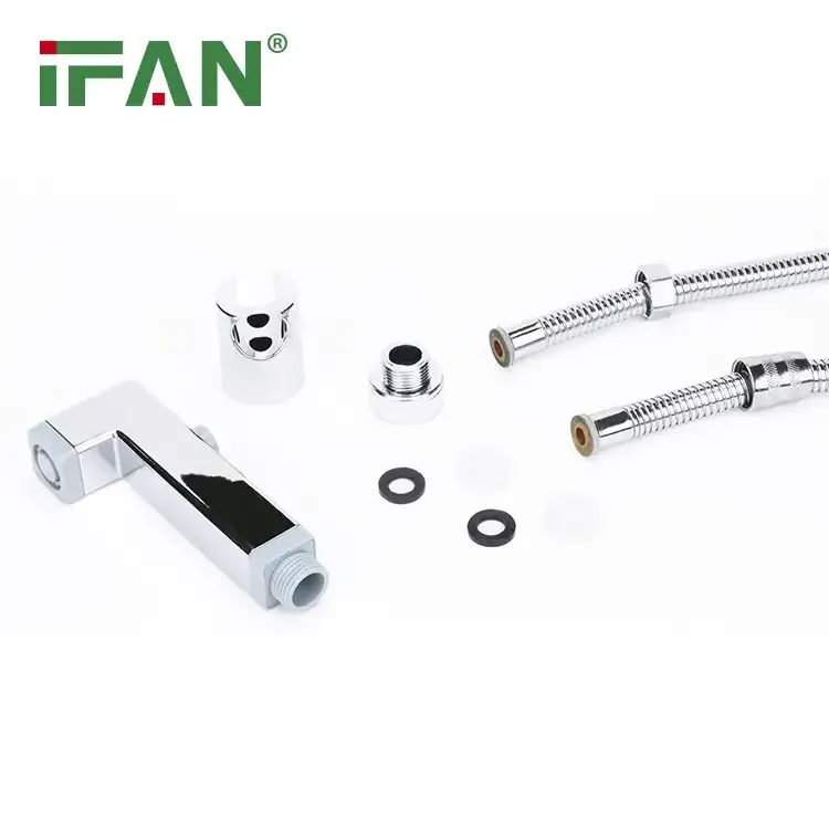 IFAN Low Price 304 Stainless Steel Shattaf Adjustable Water Pressure Handheld Toilet Shower Bidet Sprayer Set for Muslim