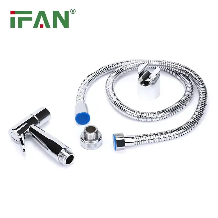 IFAN Low Price 304 Stainless Steel Shattaf Adjustable Water Pressure Handheld Toilet Shower Bidet Sprayer Set for Muslim