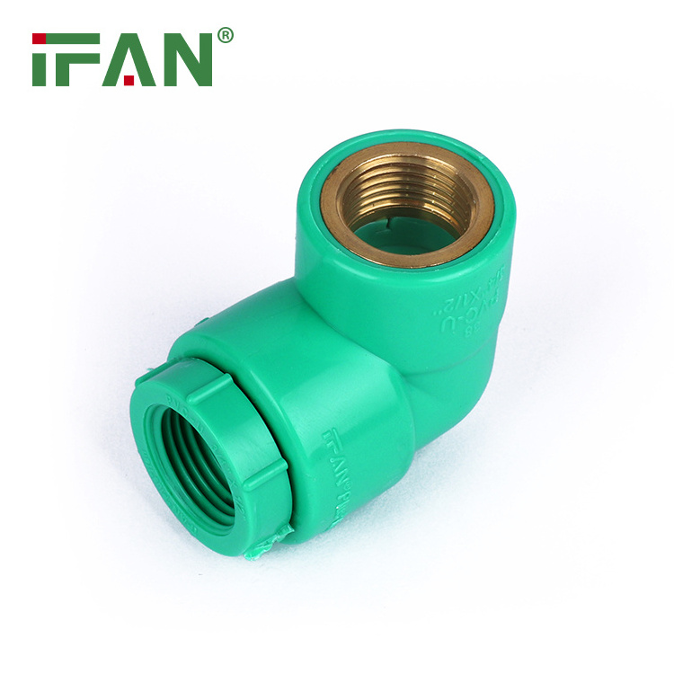 IFAN Wholesale Equal Reducing UPVC Elbow Fitting BST PVC Pipe And Fittings With Brass