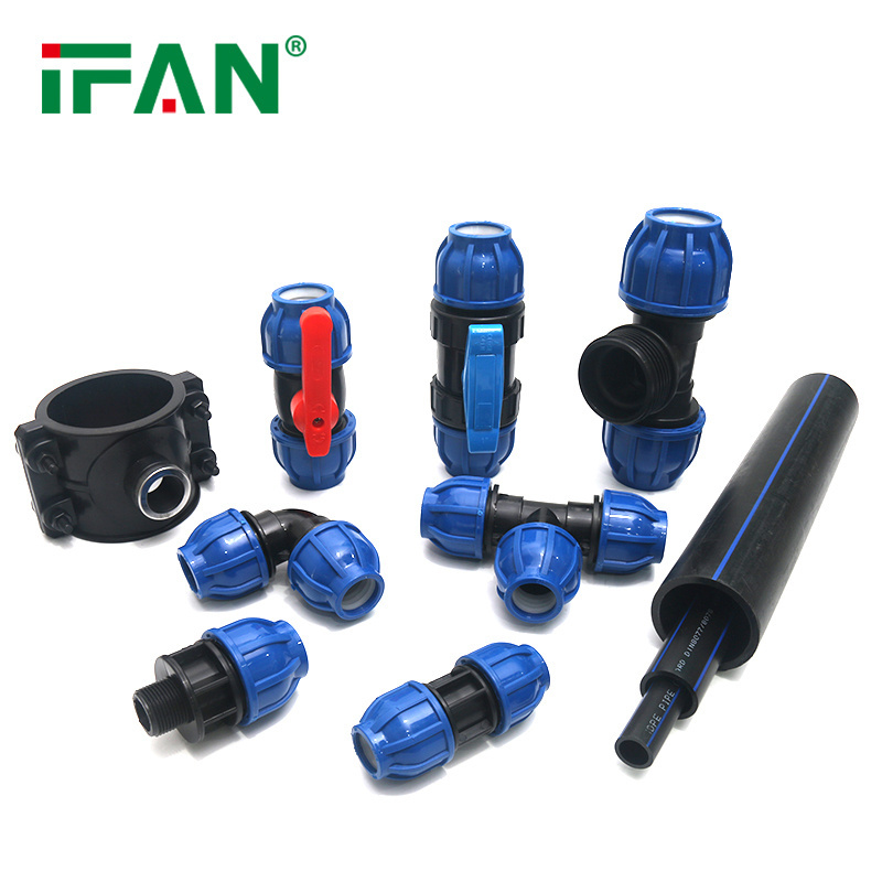 IFAN HDPE Pipe Fitting Free Sample Union Pipe Fittings Customized PN16 PP Compression Fittings