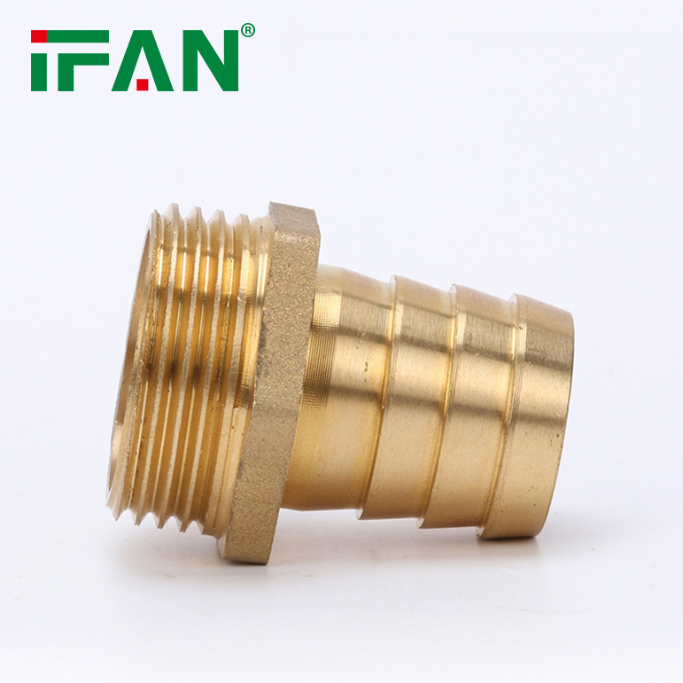 IFAN Manufactures Brass Pipe Fitting Yellow Color Fittings Brass Hose Male Pipe Fitting Brass