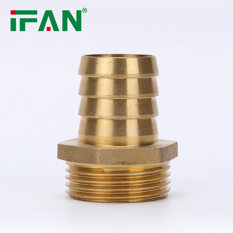 IFAN Manufactures Brass Pipe Fitting Yellow Color Fittings Brass Hose Male Pipe Fitting Brass