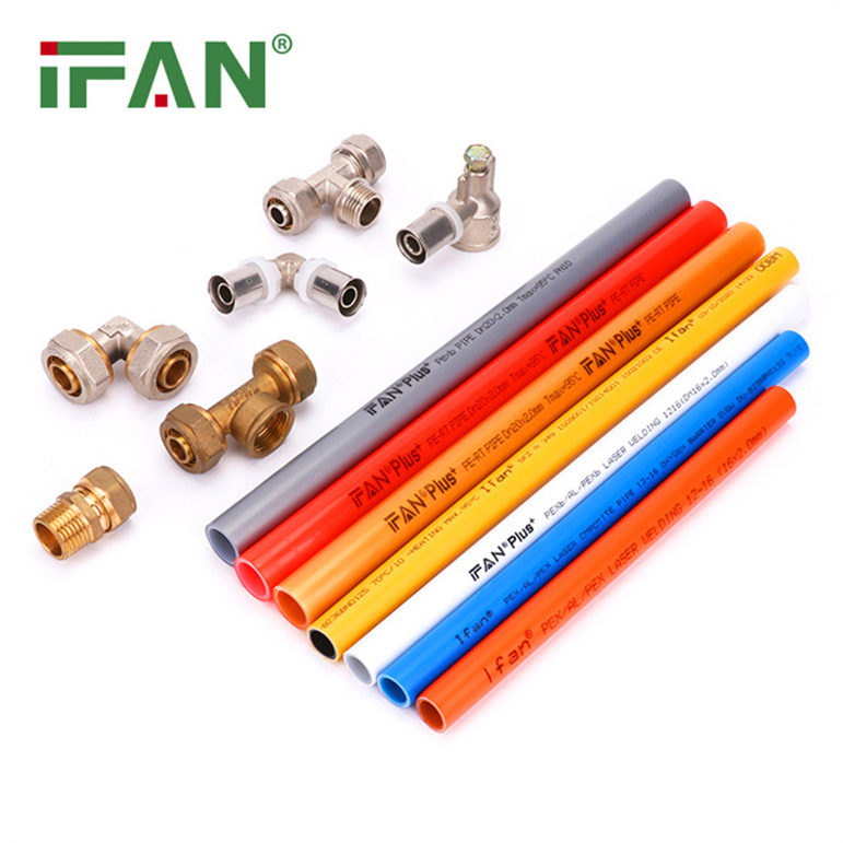 IFAN Forged Thread 16-32mm Coupling Socket Elbow Tee PEX Water Pipe Brass Compression Fittings