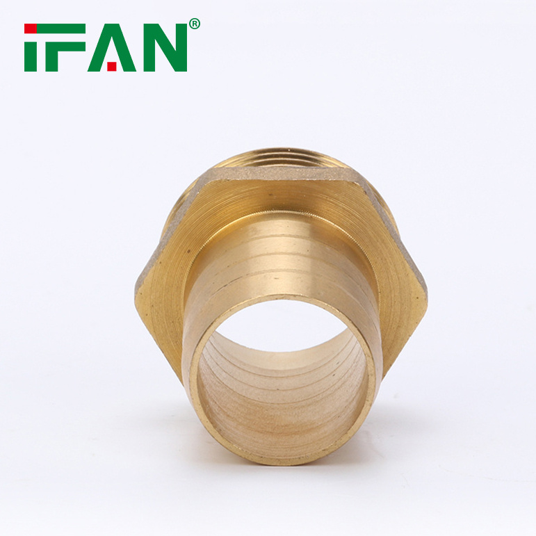 IFAN Manufactures Brass Pipe Fitting Yellow Color Fittings Brass Hose Male Pipe Fitting Brass