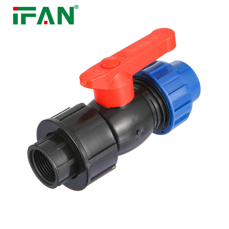 Chinese Factory Supplier High Quality HDPE PP Compression Fittings Water Supply Quick Connect Female Valve