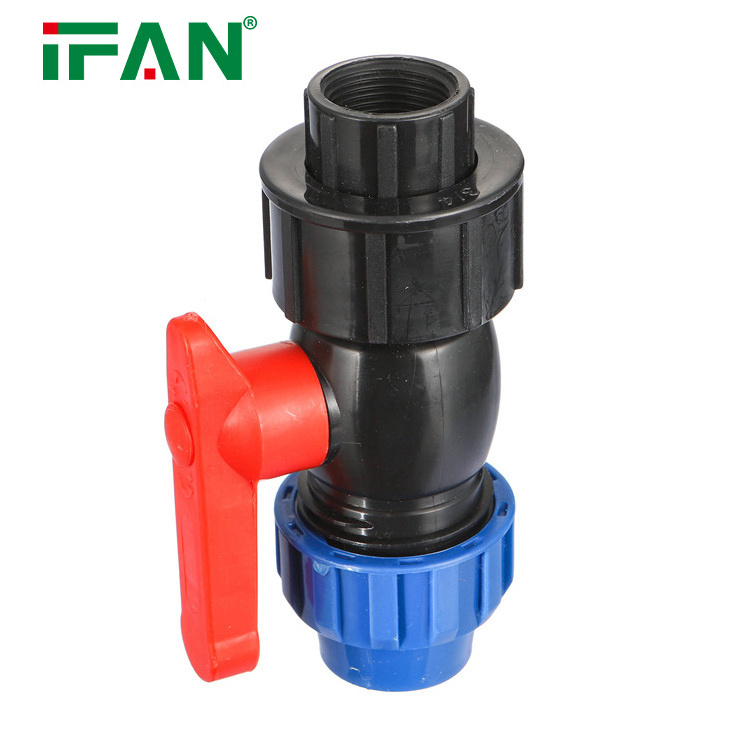 Chinese Factory Supplier High Quality HDPE PP Compression Fittings Water Supply Quick Connect Female Valve