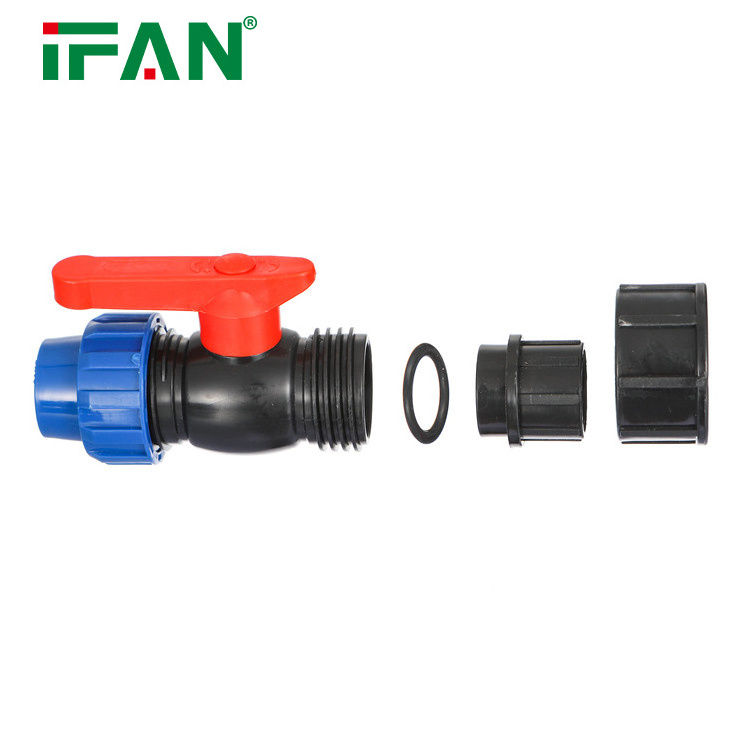 Chinese Factory Supplier High Quality HDPE PP Compression Fittings Water Supply Quick Connect Female Valve