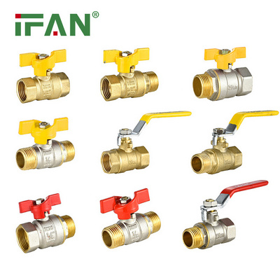 IFAN High Quality Heavy Duty Forged Ball Valve Thread Manual Brass Valve Ballvalve Water Brass Ball Valve