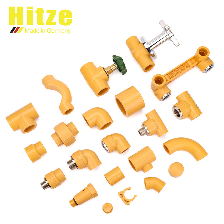 Hitze Germany Technology Plumbing PPR Pipe Fittings Water Tube Connector Plastic Tubing Fittings Thread Injection PPR Fitting