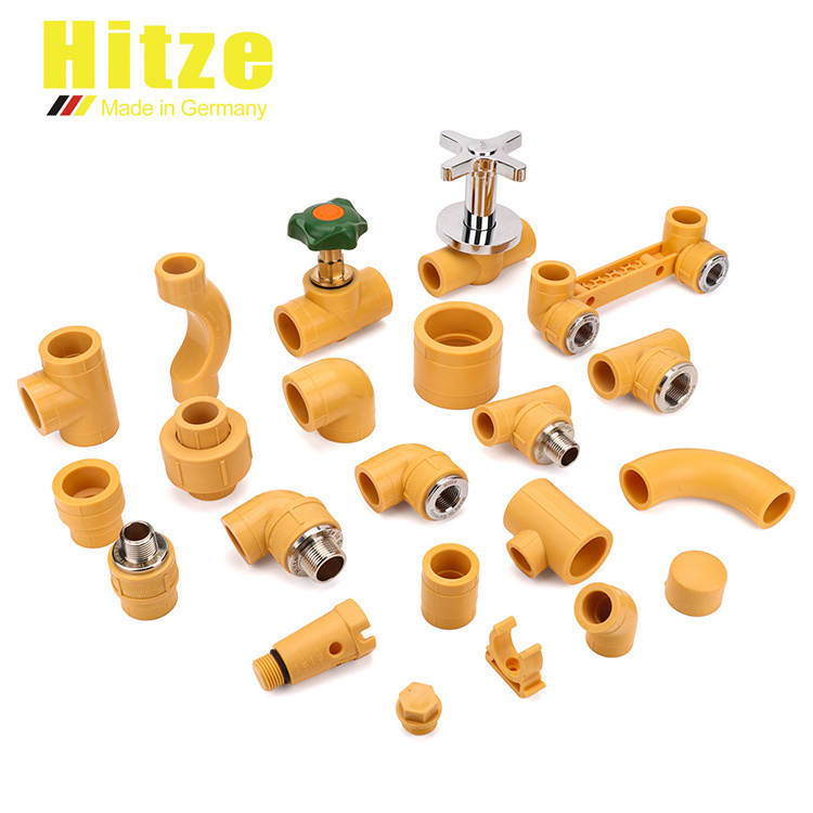 Hitze Germany Technology Plumbing PPR Pipe Fittings Water Tube Connector Plastic Tubing Fittings Thread Injection PPR Fitting