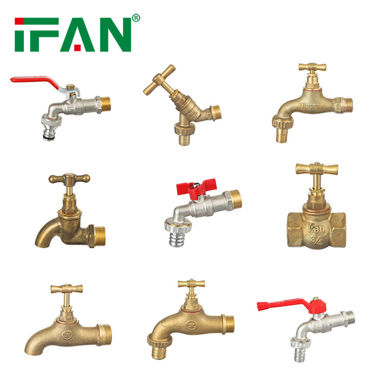 Ifan China Manufacturer Low Price Brass Bibcock Faucet 1/2