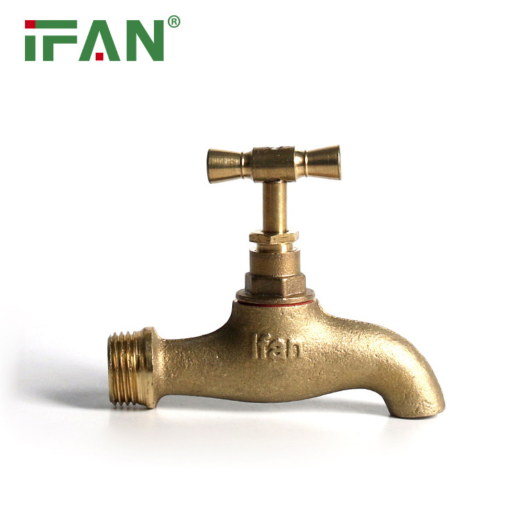 Ifan China Manufacturer Low Price Brass Bibcock Faucet 1/2