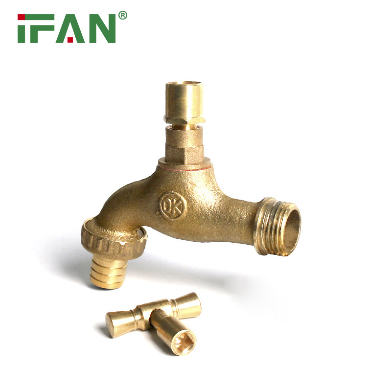 Ifan China Manufacturer Low Price Brass Bibcock Faucet 1/2