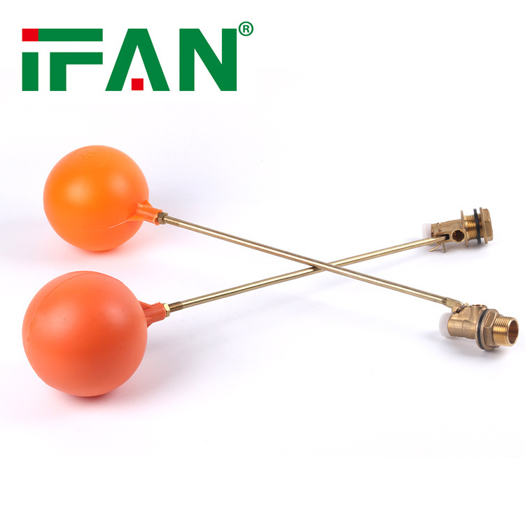 IFAN Custom All Size Brass Ball Cock 1/2 3/4 Inch Mini Large Copper Water Storage Tank Float Valve