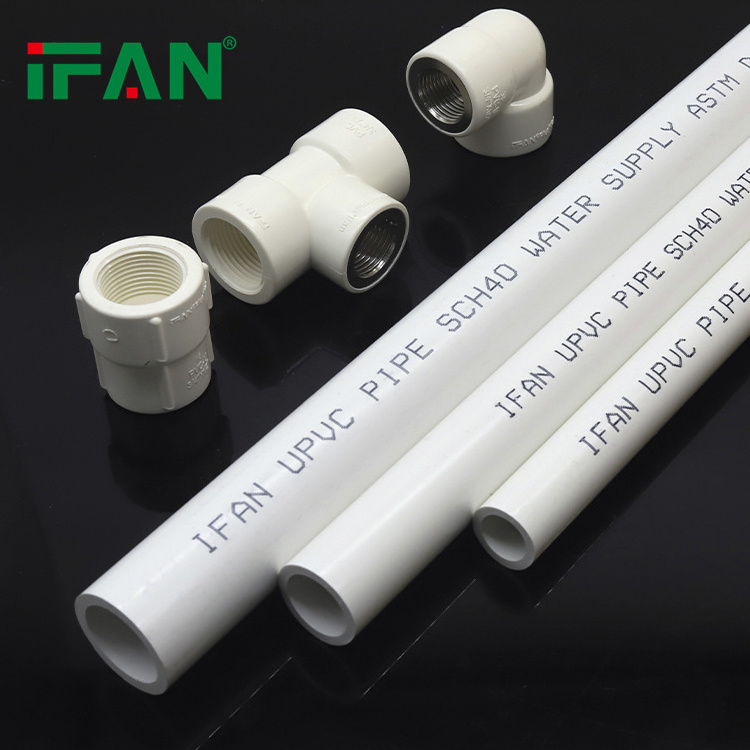 IFAN  Factory Price 3 4 inch 110mm Diameter UPVC Pipe Tubes Plastic Plumbing Water Supply Schedule 40 PVC Pipe