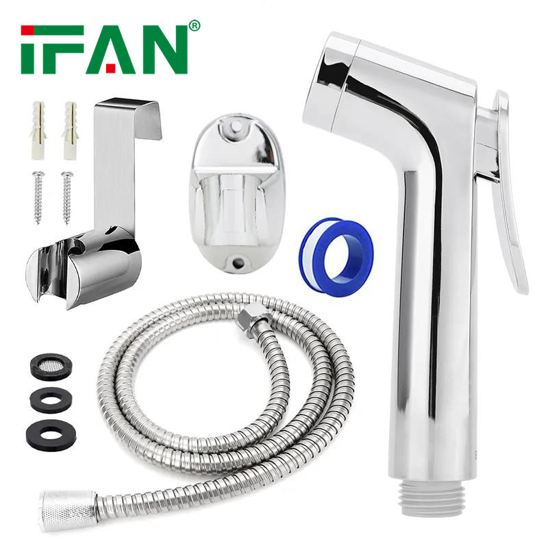 IFAN Handheld Shattaf Set 304 Stainless Steel ABS Bathroom Muslim Shower Portable Toilet Bidet Sprayer Set