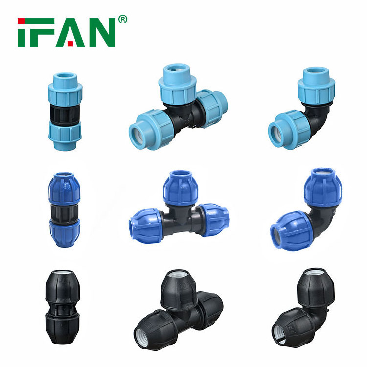 IFAN High Pressure Drip PP Compression Fittings Plumbing Irrigation Poly HDPE Fittings