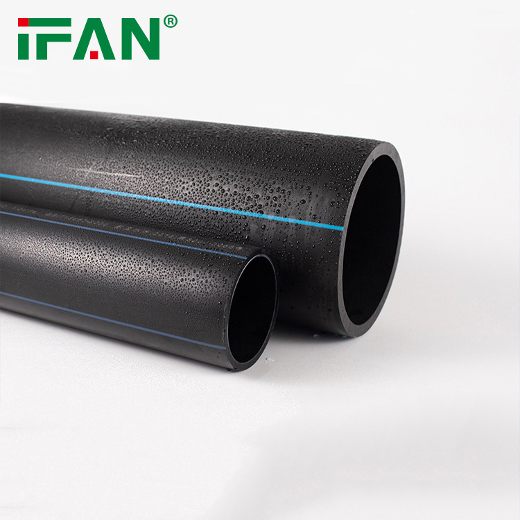 Ifan High Quality PN16 PE Pipe 20-110mm Plastic Black Tube HDPE Water Supply Pipe HDPE Pipe for Irrigation