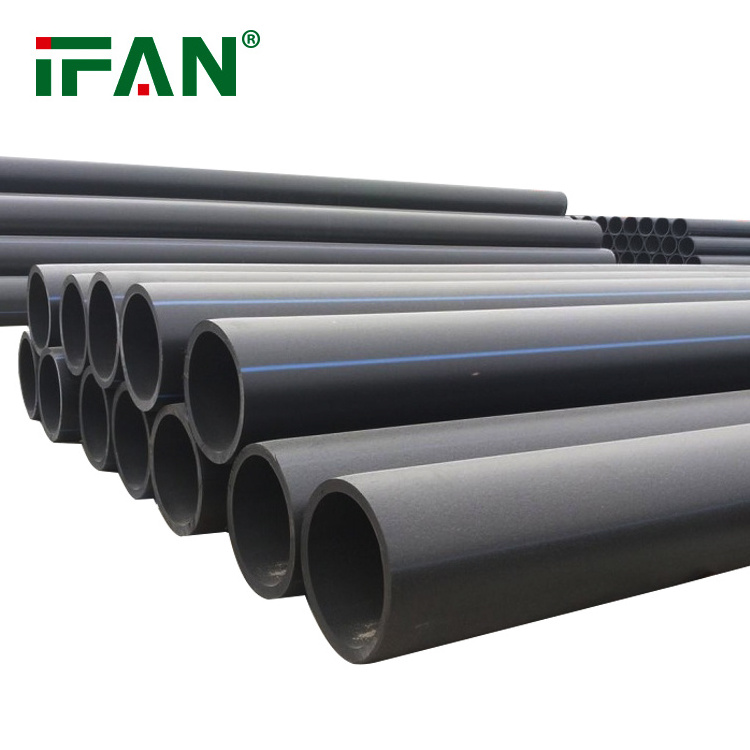 Ifan High Quality PN16 PE Pipe 20-110mm Plastic Black Tube HDPE Water Supply Pipe HDPE Pipe for Irrigation