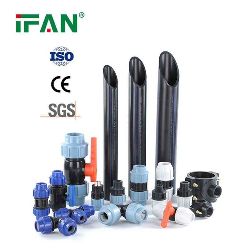 IFAN Wholesale Good Price Drip Irrigation Fittings Connectors PP Compression Fitting HDPE Fittings for Water Supply