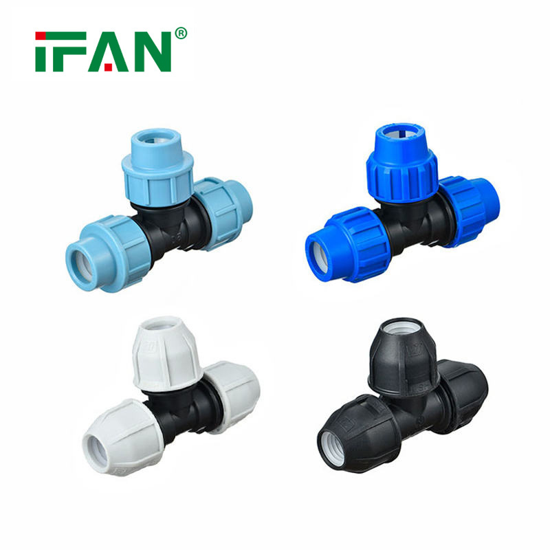 IFAN Wholesale Good Price Drip Irrigation Fittings Connectors PP Compression Fitting HDPE Fittings for Water Supply