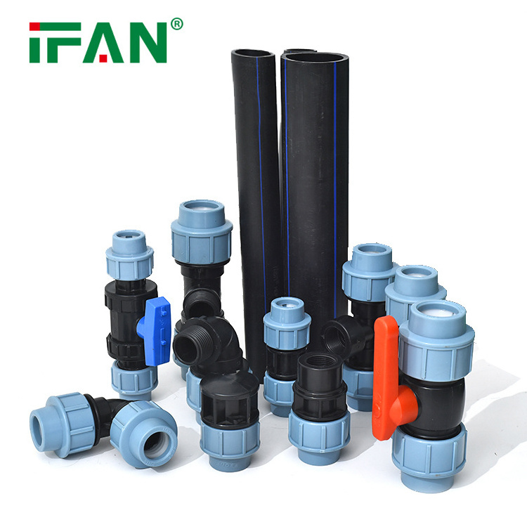 IFAN Wholesale Good Price Drip Irrigation Fittings Connectors PP Compression Fitting HDPE Fittings for Water Supply