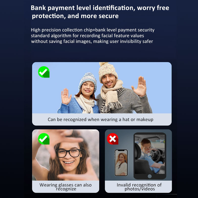 WiFi Tuya App Biometric Door Lock with Key Card Temporary Code Face ...