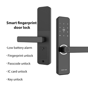 5050 Lock Body Aluminum Alloy Zigbee WiFi Smart Door Lock with App Fingerprint Password Card Key Unlock