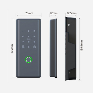 Digital Safe Keyless Electronic door lock Tuya wifi Fingerprint Office lock Smart Lock For Glass Door