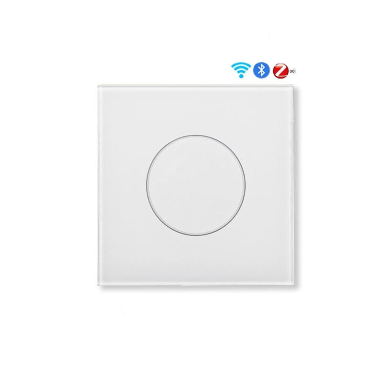 UK Standard Glass Panel Touch Wall Switch with WiFi Tuya App Remoter Control 1 Gang Smart Light Switches