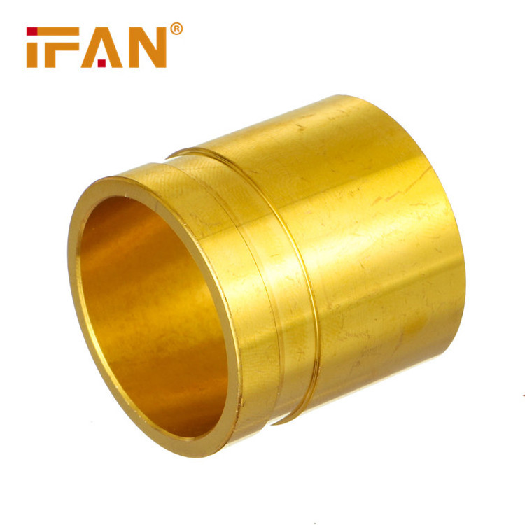 IFAN China Factory Wholesale 1/2 3/4 1 Inch Pex Pipe Fittings Pex Connectors Brass Sliding Sleeve Fitting