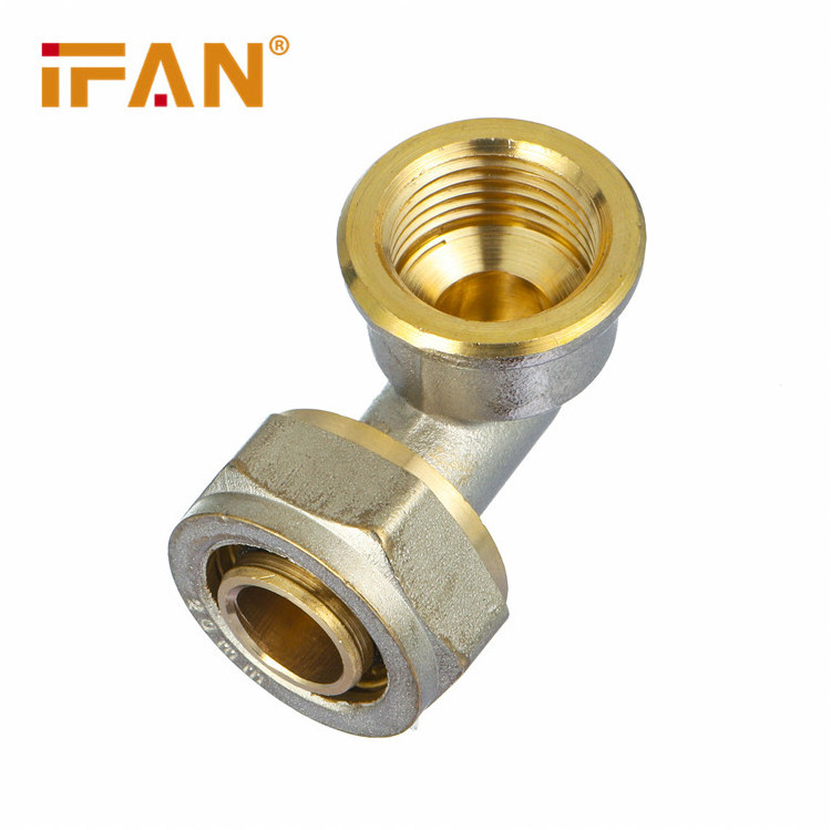 IFAN Wholesale 16-32mm Pex Compression Fitting Brass Plumbing Fitting Thread Pex Pipe Fitting