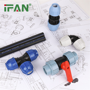 IFAN Easy Installation HDPE Fitting PN16 Pressure 20-110MM All Types HDPE Pipes and Fittings