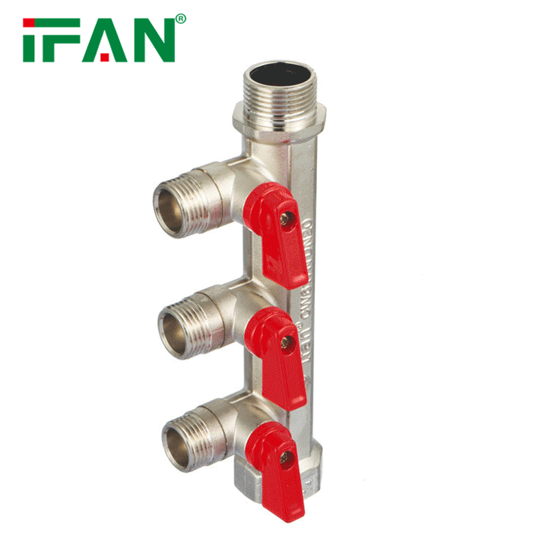 IFAN Manual Switching Brass PEX Manifold Floor Heating Manifold Brass Manifolds