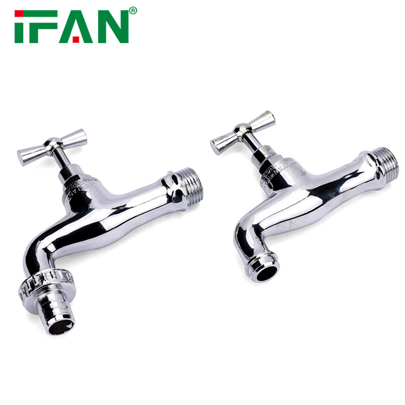 IFAN Cheap Price Yellow Body Brass Taps Outdoor Garden Water Faucet Tap Gold Silver Brass Bibcock