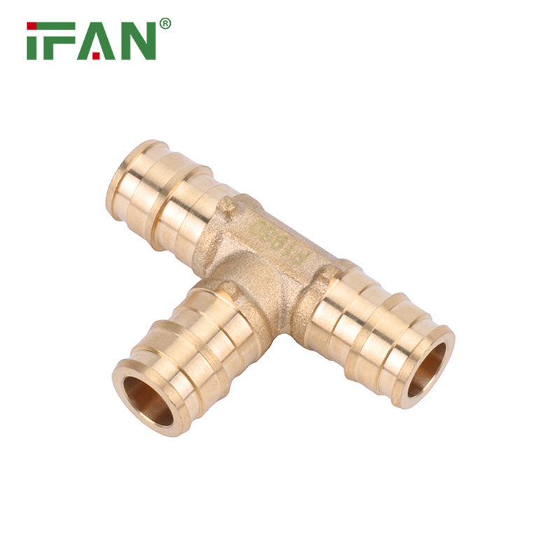 IFAN Wholesales Slide Sleeve Socket Pex Al Pex Pipe Adapter Brass Pex Fittings Straight Hose Barb Reducing Brass Sliding Fitting