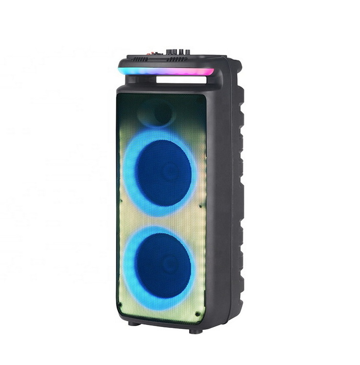 GZ-X898 Latest Parlantes Dual 8inch Horn Speaker Big TWS Plastic Speaker With Remote Control