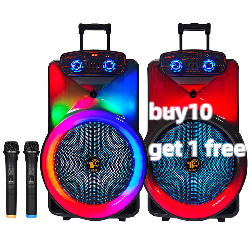 Portable 15 inch DJ speaker Big New Design trolley Speaker TWS Rod Speaker With Coloured Lights IFeiGift IF-1503Q