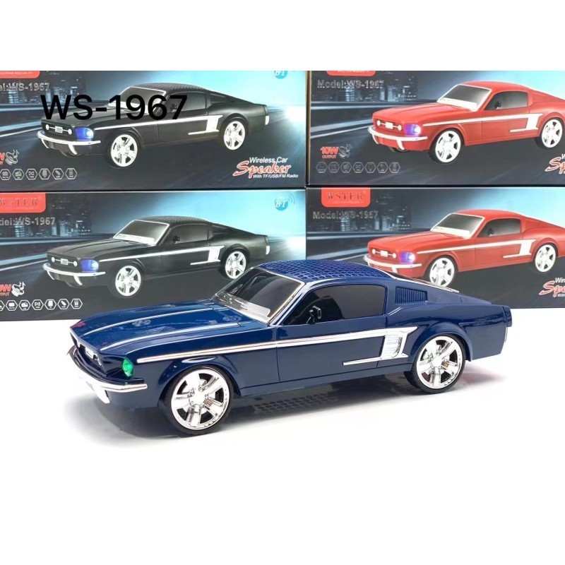 WS-1967 Factory direct sales Parlantes Toy car shape speaker Small TWS Plastic Speaker With TF