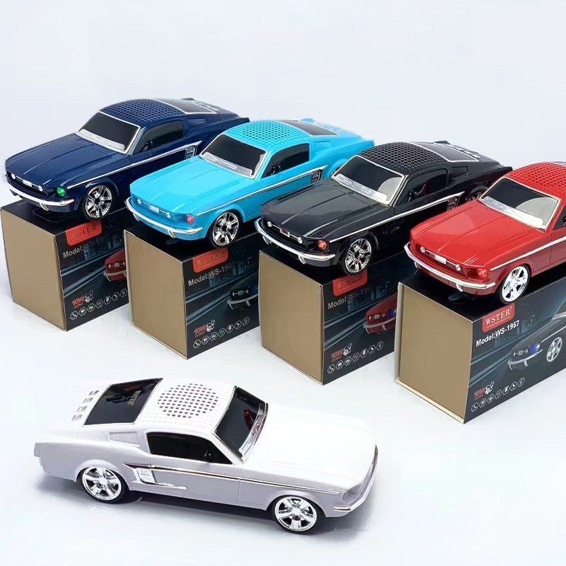 WS-1967 Factory direct sales Parlantes Toy car shape speaker Small TWS Plastic Speaker With TF