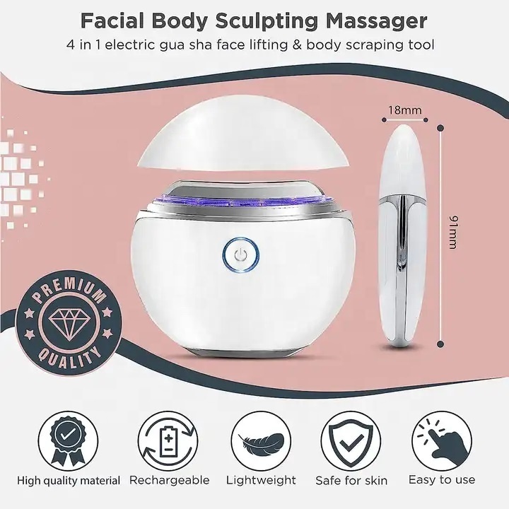 Home Beauty Electric Gua sha massage tools Neck Face Lifting Slimming Facial maassager Electric Guasha Scraping Beauty Device