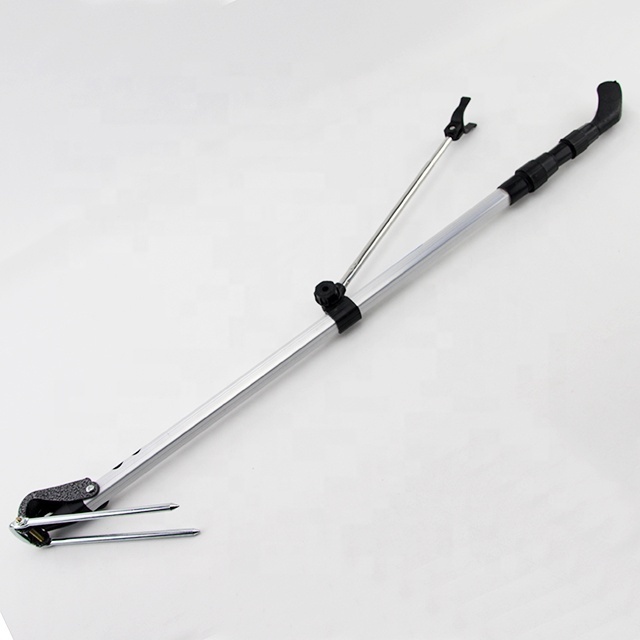 Telescopic Sections Adjustable Fishing Rod Pole Rack V Holder Bracket Support Stand